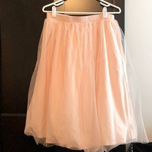 Baby pink tulle skirt!!